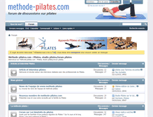 Tablet Screenshot of methode-pilates.com